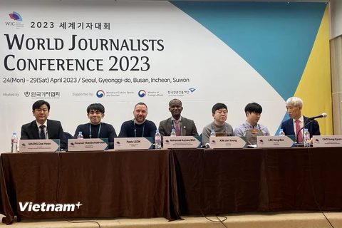 Hội nghị các nhà báo thế giới khai mạc tại Seoul, Hàn Quốc (Ảnh: Nguyễn Yến/Vietnam+)