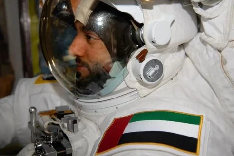 Phi hành gia người UAE Alneyadi đã thực hiện chuyến đi bộ ngoài không gian đầu tiên trong lịch sử của các nước Arab. (Nguồn: NASA) 