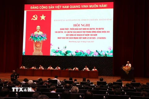 Quang cảnh hội nghị. (Ảnh: Chí Tưởng/TTXVN)