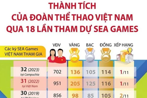 Thành tích của đoàn Thể thao Việt Nam qua 18 lần tham dự SEA Games