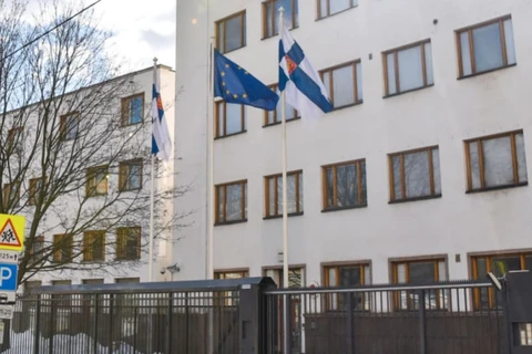 Đại sứ quán Phần Lan ở Nga. (Nguồn: AFP)