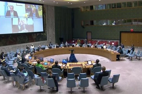Quang cảnh một cuộc họp Hội đồng Bảo an Liên hợp quốc. (Ảnh: Hữu Thanh/TTXVN) 