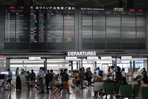 Sân bay Narita ở tỉnh Chiba, giáp thủ đô Tokyo (Nhật Bản). (Ảnh: Đào Thanh Tùng/TTXVN) 