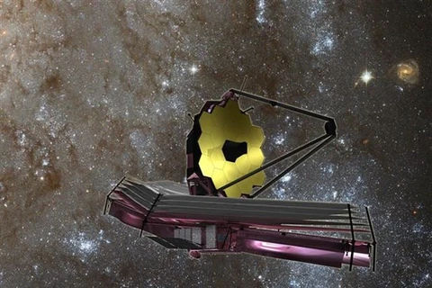 Hình ảnh kính viễn vọng không gian James Webb. (Nguồn: AFP/TTXVN)