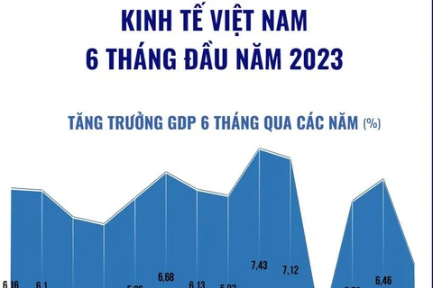 [Infographics] Toàn cảnh kinh tế Việt Nam 6 tháng đầu năm 2023