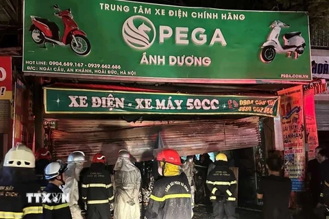 Hà Nội: 3 người tử vong trong vụ cháy cửa hàng xe đạp, xe máy điện 