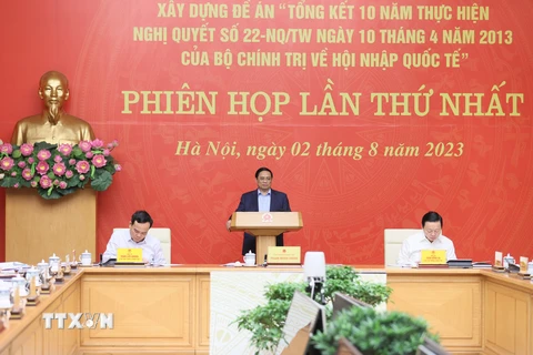 Thủ tướng chủ trì phiên họp lần thứ nhất BCĐ NQ22 về Hội nhập Quốc tế