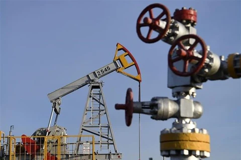 Một trạm bơm dầu ở làng Yamashi thuộc huyện Almetyevsk, Cộng hòa Tatarstan (Liên bang Nga). (Nguồn: AP/TTXVN) 