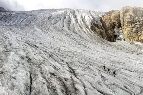 Dòng sông băng Gries tại Thụy Sĩ. (Ảnh: Reuters) 