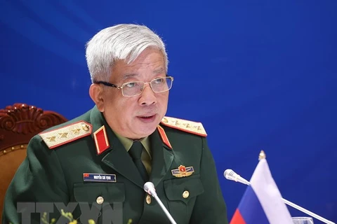 Thượng tướng Nguyễn Chí Vịnh, Thứ trưởng Bộ Quốc phòng. (Ảnh: Dương Giang/TTXVN) 