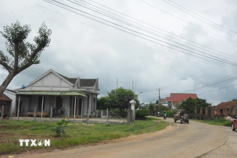 Hạ tầng giao thông tại xã vùng sâu Ea Lai, huyện M’Drắk (Đắk Lắk). (Ảnh: Tuấn Anh/TTXVN)