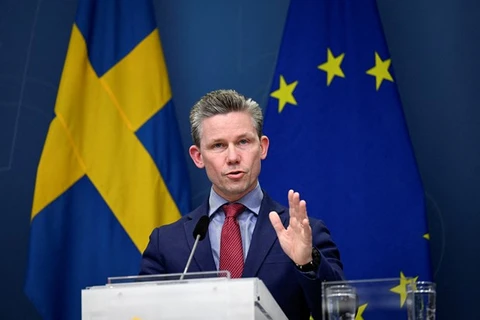 Bộ trưởng Quốc phòng Thụy Điển Pal Jonson. (Ảnh: Reuters)