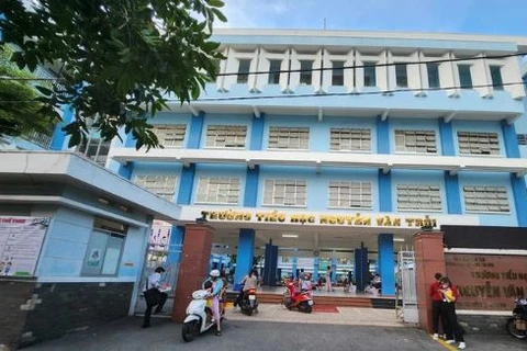 Trường Tiểu học Nguyễn Văn Trỗi, quận Tân Bình, Thành phố Hồ Chí Minh - nơi xảy ra sự việc.
