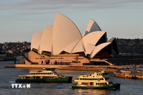 Nhà hát Opera ở thành phố Sydney, Australia. (Nguồn: AFP/TTXVN)