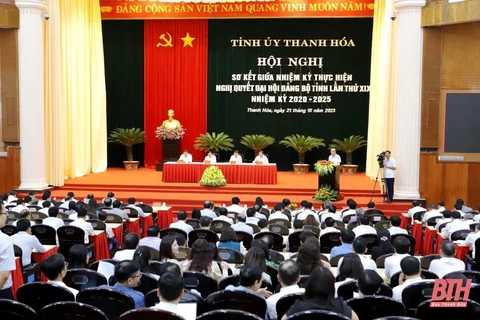 Toàn cảnh hội nghị. (Nguồn: Báo Thanh Hóa)