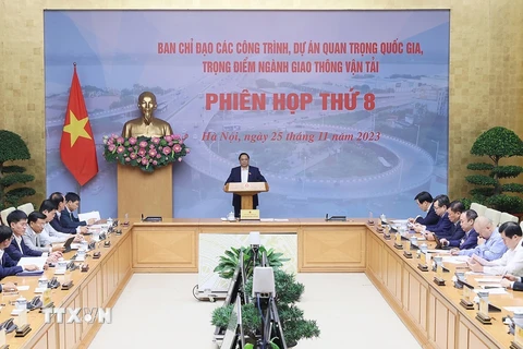 Thủ tướng Phạm Minh Chính chủ trì phiên họp. (Ảnh: Dương Giang/TTXVN) 