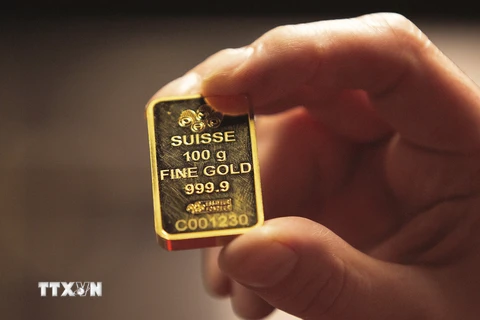 Vàng miếng được bán tại Dublin, Ireland. (Nguồn: AFP/TTXVN)