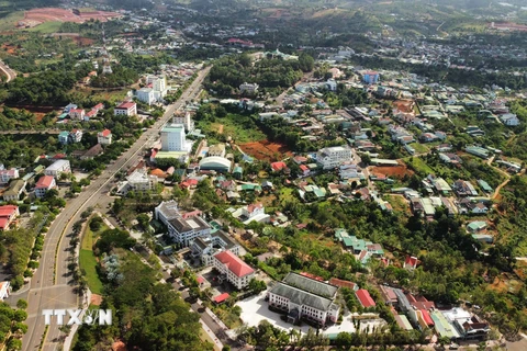 Một góc thành phố Gia Nghĩa, thủ phủ của tỉnh Đắk Nông. (Ảnh: Minh Hưng/TTXVN)