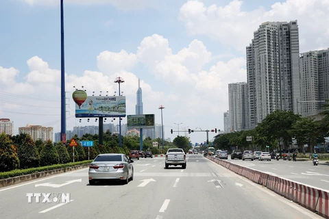 Một góc Thành phố Hồ Chí Minh. (Ảnh: Hồng Đạt/TTXVN)
