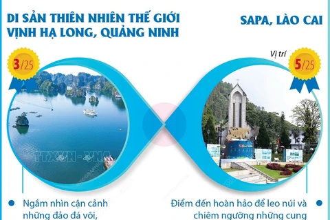Vịnh Hạ Long và Sa Pa lọt top điểm đến thịnh hành nhất thế giới 2024