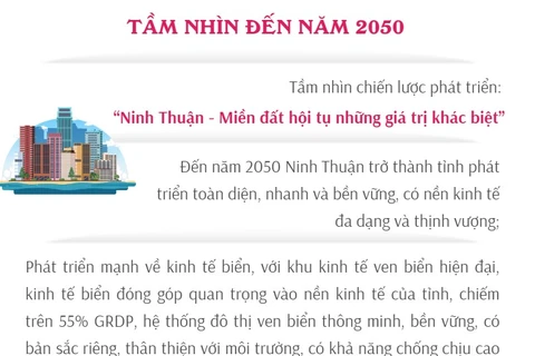 Quy hoạch tỉnh Ninh Thuận thời kỳ 2021-2030, tầm nhìn đến năm 2050