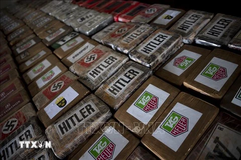 Tang vật trong một vụ buôn bán ma túy bị thu giữ. (Nguồn: AFP/TTXVN) 