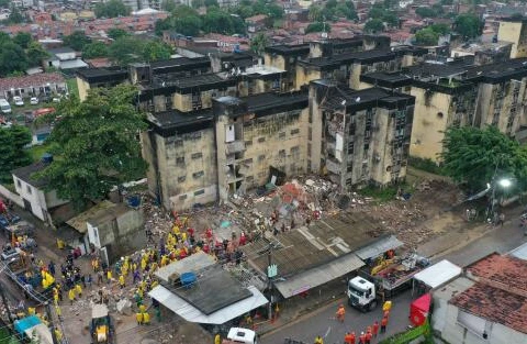 Một vụ sập nhà ở Brazil năm 2023. Ảnh minh họa. (Nguồn: Reuters)