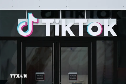 (Tư liệu) Biểu tượng TikTok. (Ảnh: AFP/TTXVN)