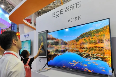 Màn hình TV 8K của Tập đoàn BOE. (Ảnh: China Daily)