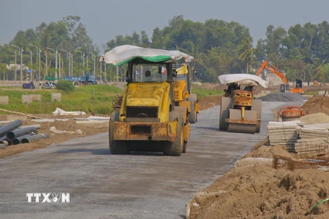 Khu tái định cư Tân Hòa, huyện Châu Thành A, tỉnh Hậu Giang, phục vụ Dự án đường bộ cao tốc Bắc-Nam phía Đông. (Ảnh: Duy Khương/TTXVN)