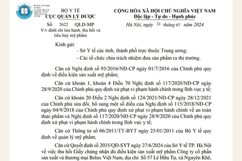 (Nguồn: Cục Quản lý Dược)