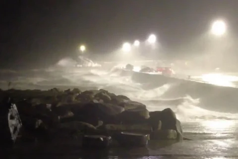 Bão Darragh quét qua Cộng hòa Ireland. (Nguồn: BBC)