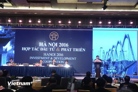 Hội nghị "Hà Nội 2016-Hợp tác đầu tư và phát triển". (Ảnh: PV/Vietnam+)