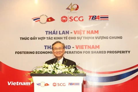 Bộ trưởng Bộ Ngoại giao Thái Lan, Pramudwinai phát biểu tại Hội thảo “Thái Lan – Việt Nam: Thúc đẩy hợp tác kinh tế cho thịnh vượng chung.” (Ảnh: PV/Vietnam+)