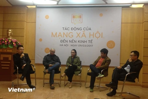Tọa đàm “Tác động của mạng xã hội đến nền kinh tế.” (Ảnh: PV/Vietnam+)