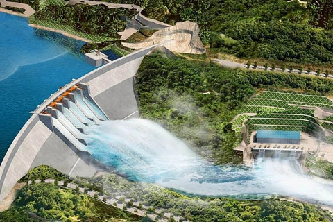 Công trình thủy điện Nam Thuen - Lào. (Ảnh: HNX)
