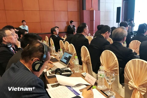 Hơn 200 đại biểu tham dự Hội nghị trao đổi hợp tác xúc tiến đầu tư, du lịch giữa Hà Nội và Nhật Bản, ngày 23/3. (Ảnh: PV/Vietnam+)