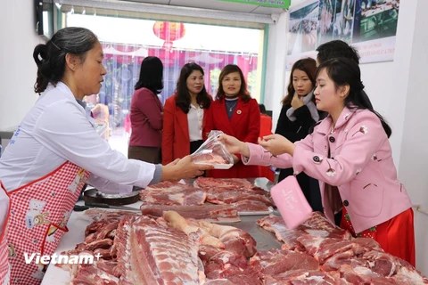 Tháng Sáu giá thịt lợn giảm vẫn 1,39% so với tháng trước. (Ảnh minh họa. Nguồn: Vietnam+)
