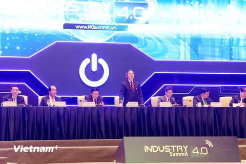 Diễn đàn cấp cao và Triển lãm quốc tế về Công nghiệp 4.0, ngày 3/10/2019. (Ảnh: BKT/Vietnam+)