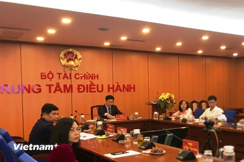 Hội nghị với các địa phương "Giải ngân vốn đầu tư công nguồn vay nước ngoài của Chính phủ 9 tháng, năm 2020,” ngày 14/10. (Ảnh: Vietnam+)