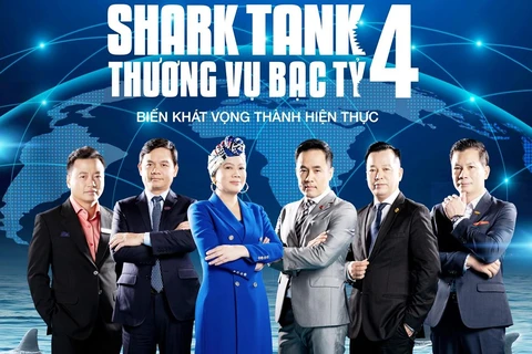 Sự kiện khởi động Shark Tank Việt Nam mùa 4 và công bố Đối tác chiến lược cùng Hội đồng đầu tư, ngày 27/04. (Ảnh: Vietnam+)