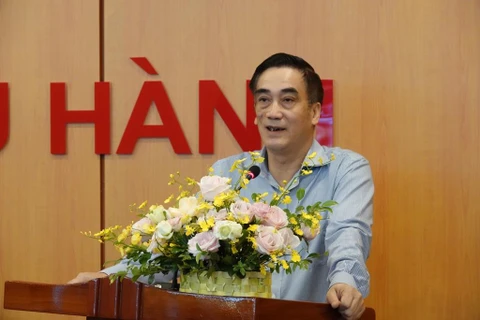 Thứ trường Bộ Tài chính-Trần Xuân Hà phát biểu tại Tại Hội nghị trực tuyến với các địa phương về “Thúc đẩy giải ngân vốn đầu tư công từ nguồn vốn ODA, vay ưu đãi nước ngoài 5 tháng.” (Ảnh: Vietjnam+)