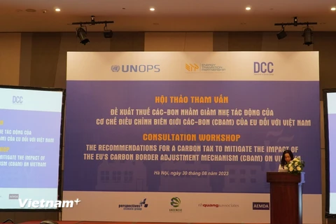 Công cụ định giá carbon phổ biến được áp dụng là thuế carbon và hệ thống trao đổi hạn ngạch phát thải khí nhà kính, cơ chế tín chỉ carbon. (Ảnh: PV/Vietnam+)