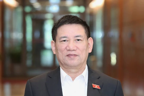 Bộ trưởng Bộ Tài chính Hồ Đức Phớc nhấn mạnh thuế tối thiểu toàn cầu là xác định quyền đánh thuế của Việt Nam và mang lại lợi ích cho đất nước. (Ảnh: Vietnam+)