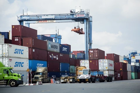 Tổng trị giá xuất khẩu hàng hoá trong kỳ 1 tháng Một đạt trên 15 tỷ USD. (Ảnh: Vietnam+)