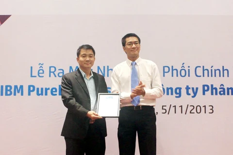 IBM thể hiện rõ quyết tâm "đánh chiếm" thị trường công nghệ Việt với sự hợp tác cùng FPT. (Ảnh: V.A/Vietnam+)