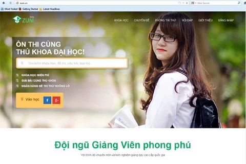 Ra mắt website giáo dục trực tuyến miễn phí Zuni.vn 