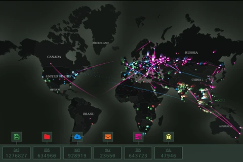 Đã có bản đồ chỉ rõ các mối đe dọa mạng toàn cầu