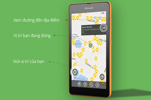 Ra mắt ứng dụng tìm địa điểm trên hệ điều hành Windows Phone 