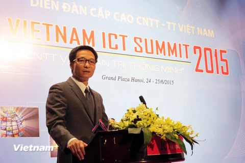 Phó Thủ tướng khuyến nghị các doanh nghiệp phải chủ động chào hàng với cơ quan nhà nước. (Ảnh: Vietnam+) 